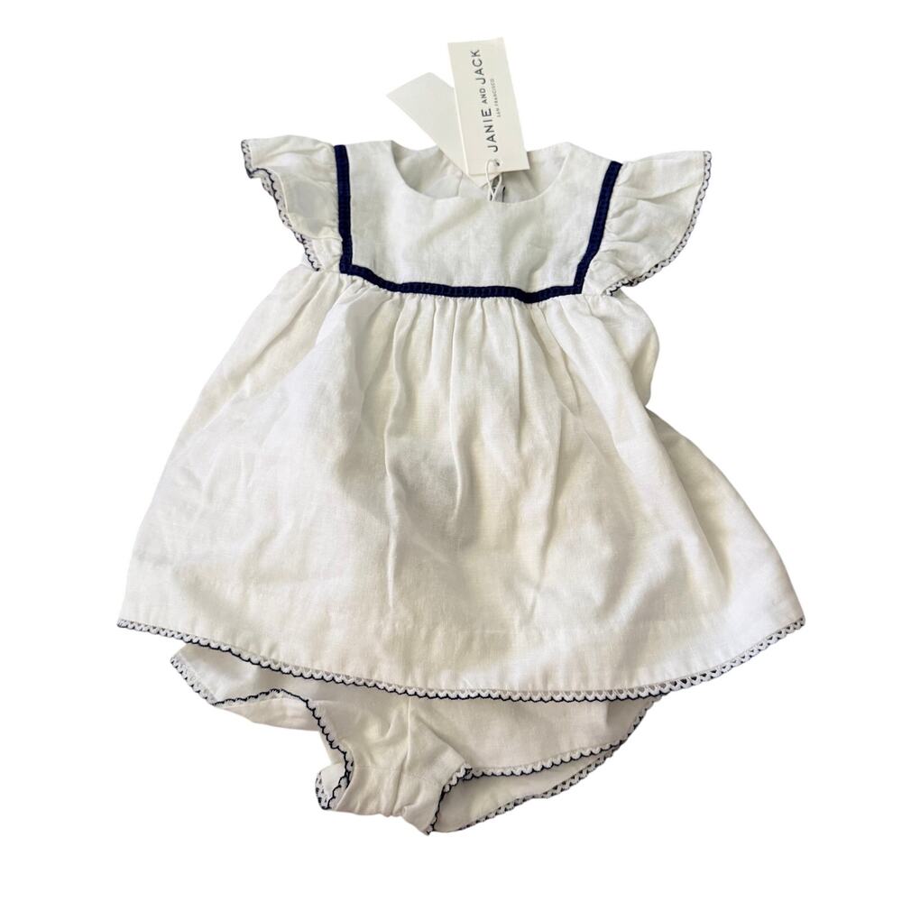 NWT Janie and Jack matching blouse and shorts spring summer dressy baby 0-3 mon